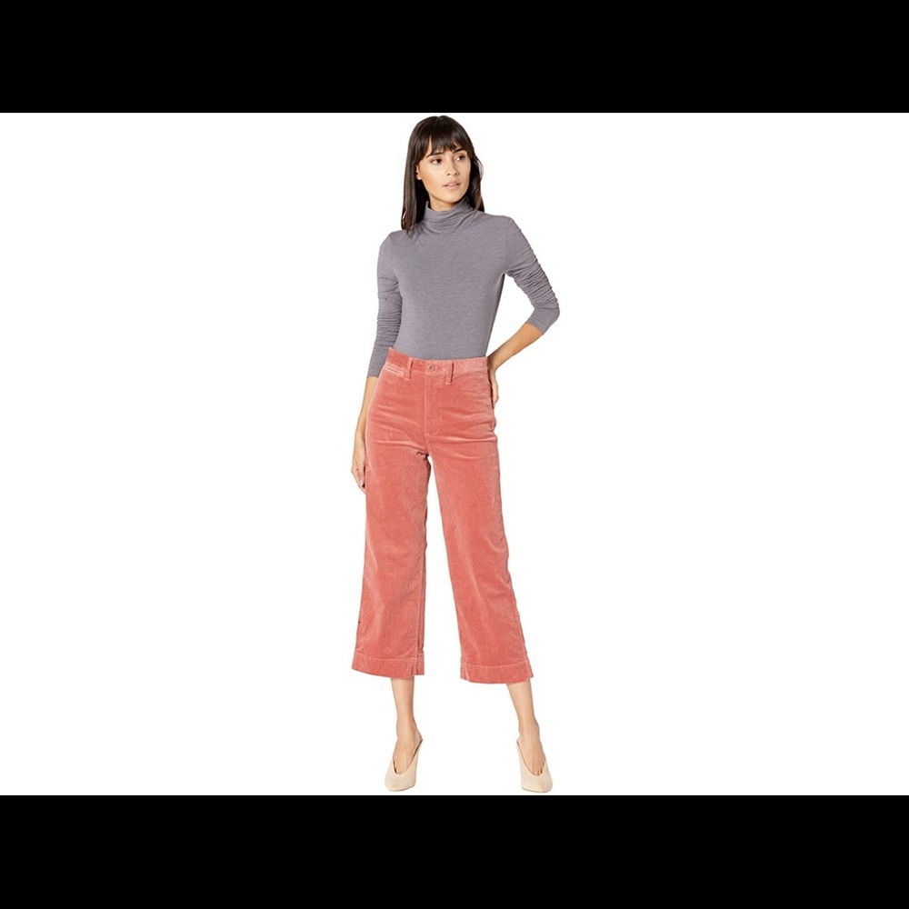 NWT MADEWELL Slim Emmett Wide-Leg Corduroy Pants
